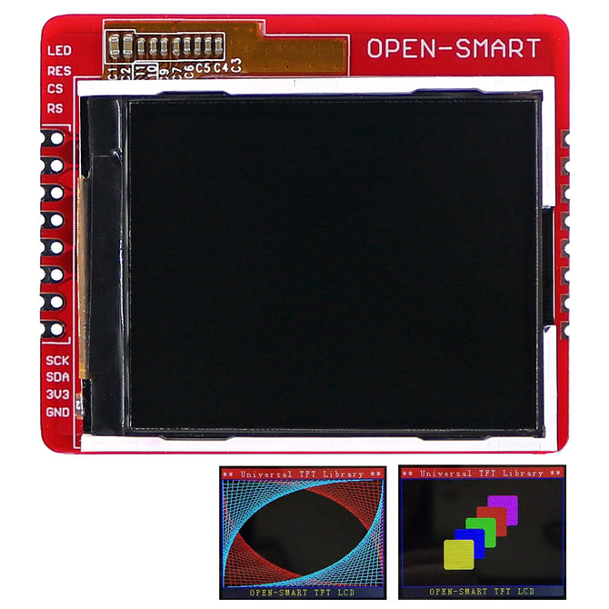 OPEN-SMART 3.3V 1.8" Serial SPI TFT LCD Shield Breakout Board Module 128*160 for Arduino UNO Nano
