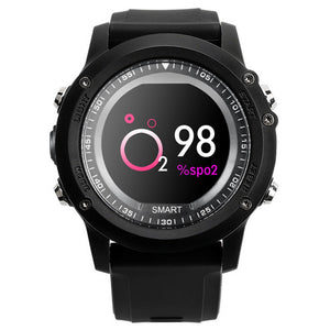 T2 IP68 Waterproof Heart Rate Monitor Bluetooth 4.0 Sport Smart Watch - Black