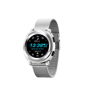 L2 1.3" Display Smart Watch IP68 Waterproof Bluetooth Smart Bracelet Fitness Tracker - Silver
