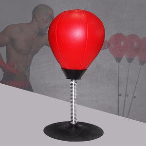 Easy Fixed Desk Boxing Punching Bag Speed Ball Bags Practical Speed Balls Stress ReleaseTraining Fitness Sports Red