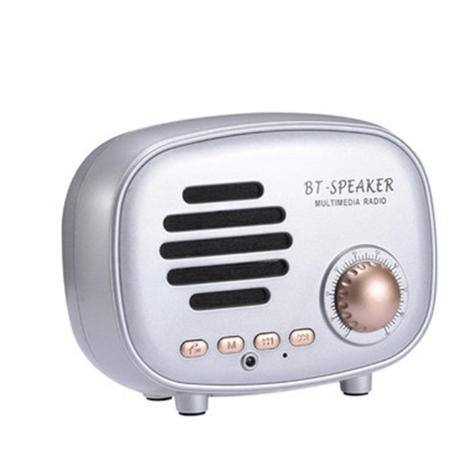 Q108 American-Style Retro Bluetooth Speaker, Portable Vintage Mini Speaker FM Radio Music Stereo Player For Mobile Phone Black/Speaker