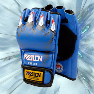Adult Boxing Gloves MMA Sandbag Gloves Sanda Gloves Juvenile Training Muay Thai Professional Fighting Fight Black