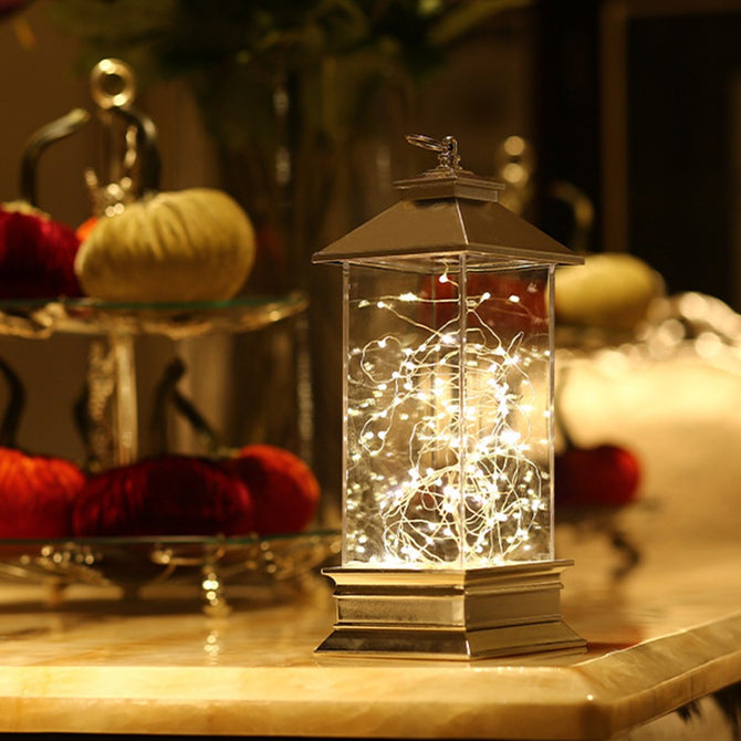 Romantic Night Light Fiery Trees Silver Flowers Storm Light Style Desk Light LED Lamp, Home Decor Gifts Bedroom Light Warm White/Clear/0-5W