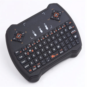 2.4G Wireless Qwerty Wi-Fi Keyboard With Touch Pad, Air Flying Mouse For Phone / Pad / PC / Smart TV Black