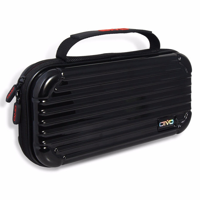 Trolley Case Style Protective Hard Shell Case For N-Switch, Game Console Handheld Carrying Storage Box Black