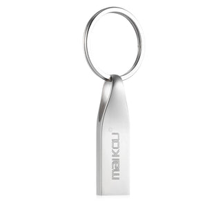 Maikou Water Drop 64GB USB2.0 Waterproof USB Flash Drive - Silvery Gray