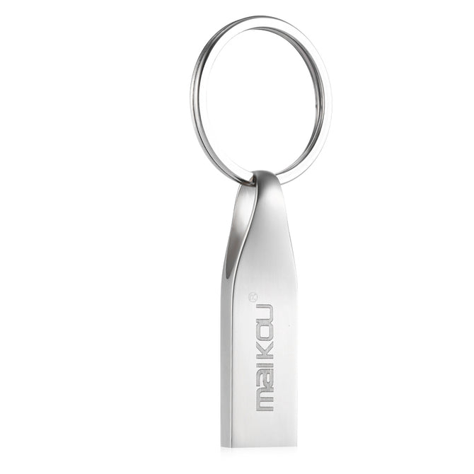 Maikou Water Drop 64GB USB2.0 Waterproof USB Flash Drive - Silvery Gray