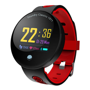 Q8vo Smart Watch Wristband Blood Pressure Heart Rate Monitor Sports Smart Bracelet - Red