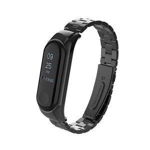 Replacement Metal Strap for Xiaomi Mi 3 band Steel Strap Wristbands - Black