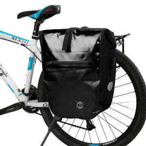 B-SOUL 19L Full Waterproof Bike Cycling Tail Frame Bag - Black