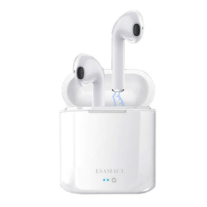 ESAMACT Original TWS Bluetooth Wireless Earphone Headset with Mic, Portable Stereo Earbuds with Charging Box for Android, IPHONE
