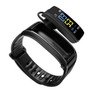 Y3 Color Screen Smart Bracelet with Heart Rate Monitor, Fitness Tracker - Black