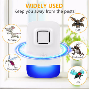 New Electric Mouse Repellent Mosquito Bat Cockroach Fly Trap Insect Repellents Non-toxic Silent Pest Control US