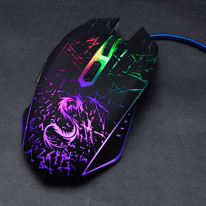 Brand USB Computer Optical Wired Gaming Mouse For Air PC Notebook Dota2 Gamer Laptop Pad Men Mice Black