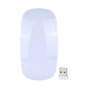 P Slim Silent Wireless Optical Touch Magic Mouse 2.4G USB Mice For Windows Computer For Apple Mac OS PC White