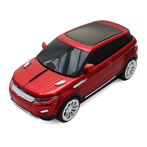 2.4Ghz Wireless Super Sport Land Rover Optical Car Shaped Computer Mouse For PC Red