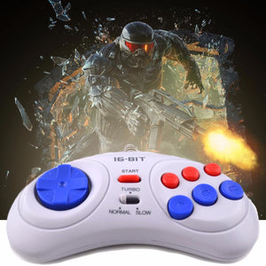 Game Controller For SEGA Genesis For 16 Bit Handle Gamepad For MD Game Accessories Bring Turbo And Slow Function White