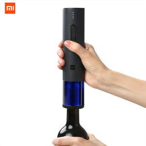 Xiaomi HuoHou Wine Electric Bottle Opener Six Seconds Open Bottle Tool 550mAh - Black Black