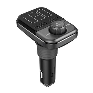 BT72 Bluetooth Car Kit w/ Hands-Free FM Transmitter, Wireless A2DP AUX MP3 Player, USB Car Charger
