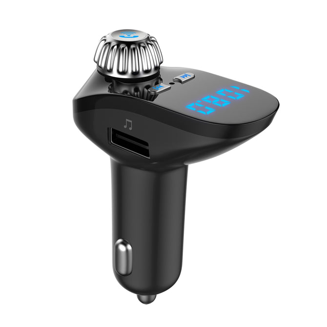 G95 Bluetooth Car Kit w/ Hands Free FM Transmitter, Wireless A2DP AUX MP3 Music Player, Phone Charger