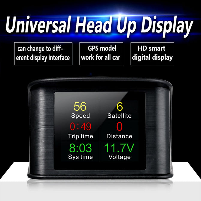 T600 GPS HUD Display, Car Speed Projector / 2.6" TFT LCD Smart On-Board Computer / Digital Car Speedometer for All Cars