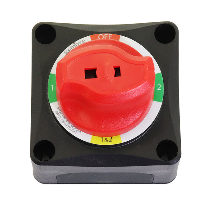 Battery Selector Switch (1-2-Both-Off) Alternator Field Disconnect 4 Position Dual Battery Switch