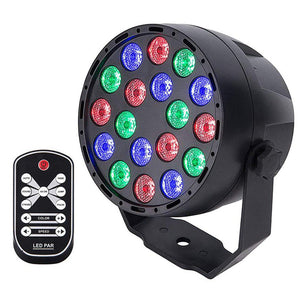 YouOKLight LED Par Lights, RGB Stage Lights 7 Modes DMX Controlled Sound Activated Stage Effect Lighting for Party DJ - US Plug