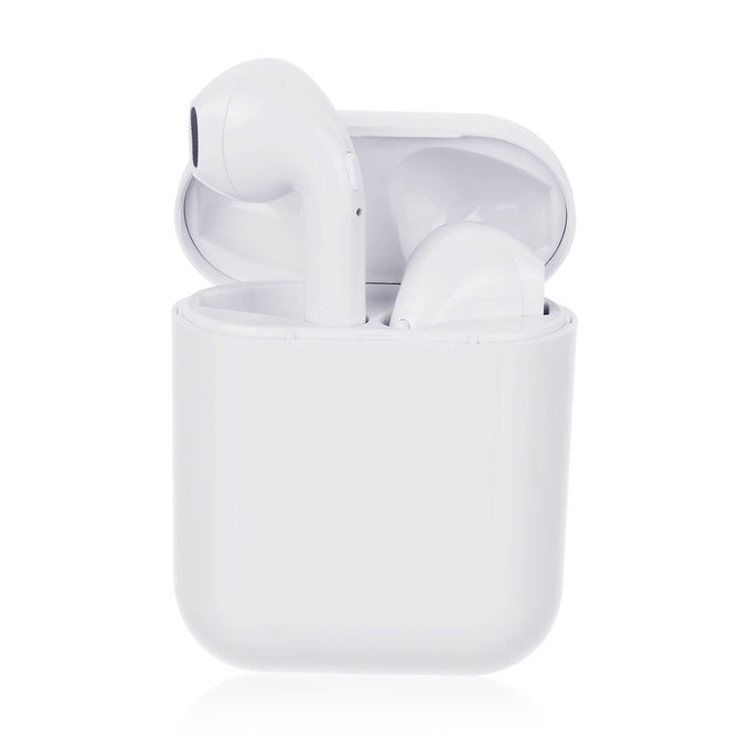 i8X Mini TWS Portable Wireless Bluetooth Binaural Music Headset Earphone with Charging Box - White