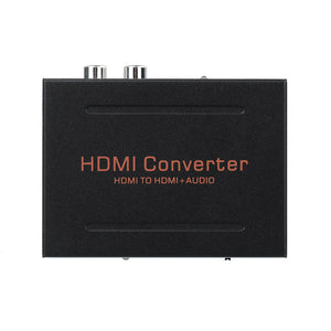 HDMI to HDMI + Audio (SPDIF + L/R) Converter - Black