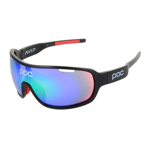 POC Cycling Sunglasses Sand-proof Polarized Bicycle Goggles Women Men Riding Bike Glasses Cycling Eyewear 2 Lenses Black/One Size/Gray