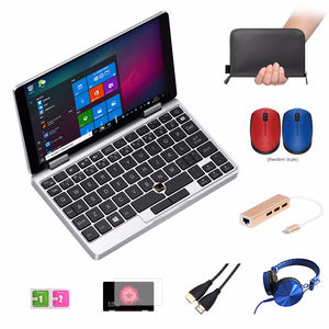 One Netbook One Mix Yoga Pocket Laptop 7" IPS Touch Screen Windows 10 8GB DDR3 / 128GB eMMC w/ Stylus Silver Silver