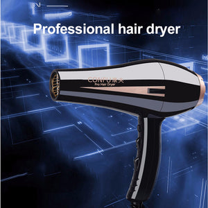 CONFU 8894 Professional Electric Hair Dryer Machine, Large Power 2200W 6-Mode Hot / Cold Air Styling Tool Hairdryer Black