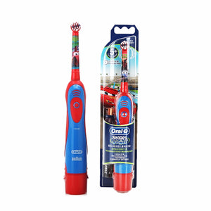 Oral B Electric Toothbrush For Kids Soft Bristle Gum Care Powered Toothbrushes By AA Baterry Replaceable Brush Head Pink