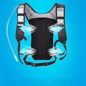 Ultra-light Multi-function Outdoor Riding Backpack, Simple And Generous Style,Contained 2L Water Bag Jet-black/Other