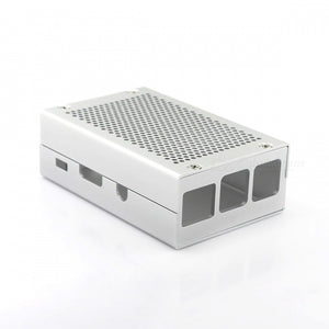 Aluminum Alloy Case for Raspberry Pi 3B+/3B/2B - Silver