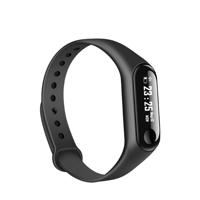 M3 Bluetooth V4.0 Smart Bracelet with Heart Rate Monitor, Fitness Tracker - Black