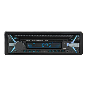 12V Car Radios MP3 Player In-Dash Bluetooth + Microphone Hands-free Car Radio 1010 Black