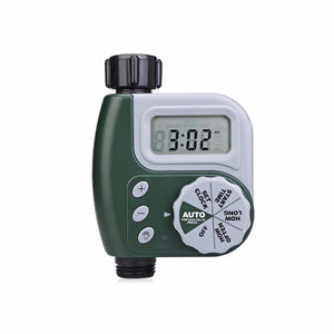 Garden Watering Timer, Automatic Electronic Water Timer, Home Garden Irrigation Timer Controller System Green