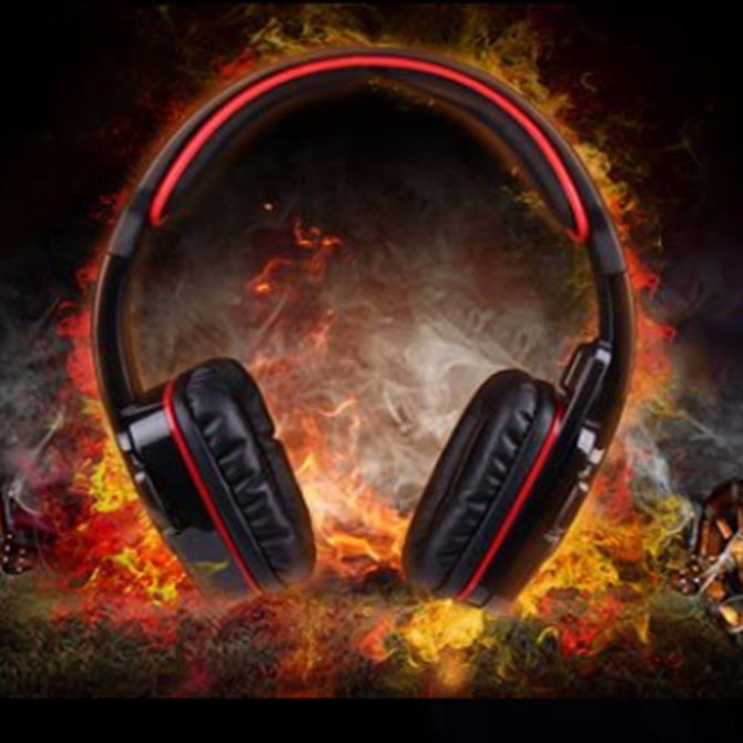 SADES SA-901 Portable 3.5mm Wired Headphone, Universal USB Gaming Headband Headset With Microphone For Computer Red