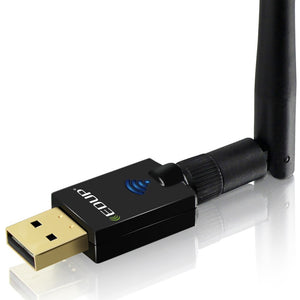 EDUP EP-DB1607 5Ghz USB Wireless Wifi Adapter 600Mbps 802.11ac USB Ethernet Adapter Network Card Wi-Fi Receiver For PC Black