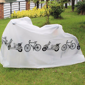 210x100cm Dust Cover Waterproof Cover Motorcycle Motorbike Electric Car Bike Cover Guard Premium Rainproof Cover Gray/M