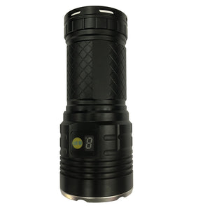 SPO T6 15-LED High Power Direct Charging Mini Flashlight Torch Lamp - Black