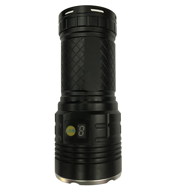 SPO T6 15-LED High Power Direct Charging Mini Flashlight Torch Lamp - Black