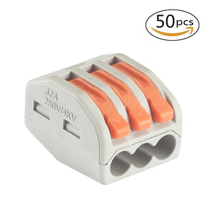 PCT-213 Lever-nuts 2 Conductor Splicing Compact Connectors (50 PCS)