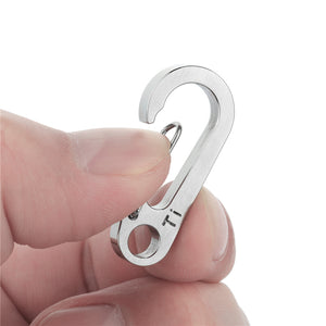 FURA ¡¤ GEAR TC4 Titanium Alloy Carabiner - Silver (L)