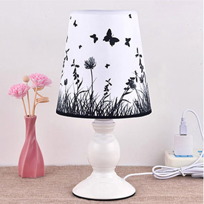 LED Desk Lamp Light, USB Night Light for Study Reading Fixtures Decoration, DC 5V - Black