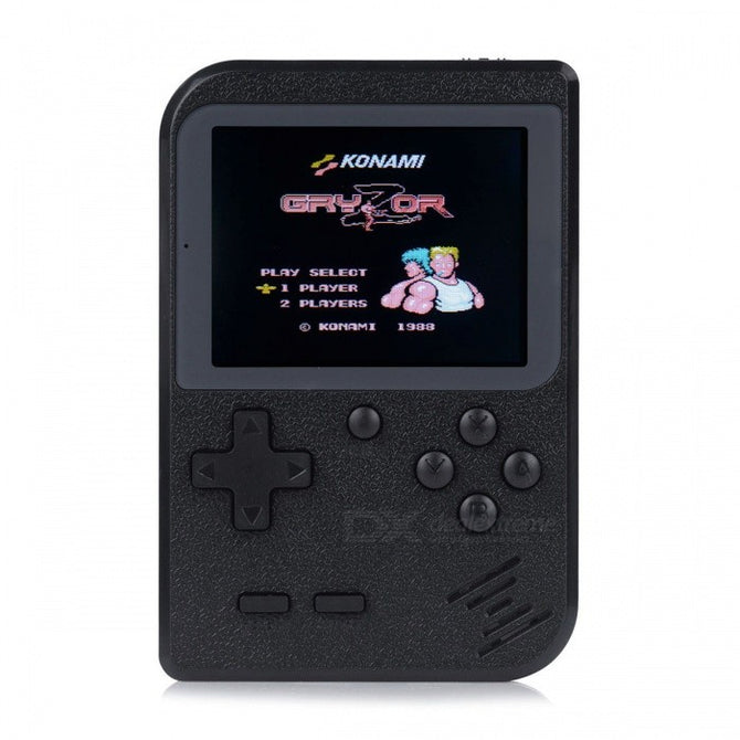 Mini Handheld Game Console, 8Bit 2.8 Inches Color LCD Game Player w/ Built-in 168 Games - Black