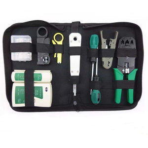 ZHAOYAO 11Pcs PRJ45 RJ11 RJ12 CAT5 CAT5e Portable LAN Network Repair Tool Kit