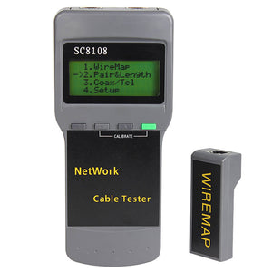 ZHAOYAO SC8108 Portable LCD Network Cable Tester Meter