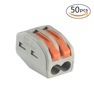 PCT-212 Lever-nuts2 Conductor Splicing Compact Connectors (50 PCS)
